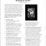 Who Is Jesus? Workshop for Leaders Who Is Jesus? Workshop for Leaders