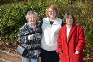  Beth Olker (center), pictured here with her grandmother (Frances Caskey) and mother (Cathy Olker), has found nurture, inspiration and education from Presbyterian Women.