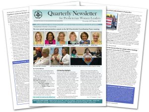 fanned pages from the Quarterly Mailing