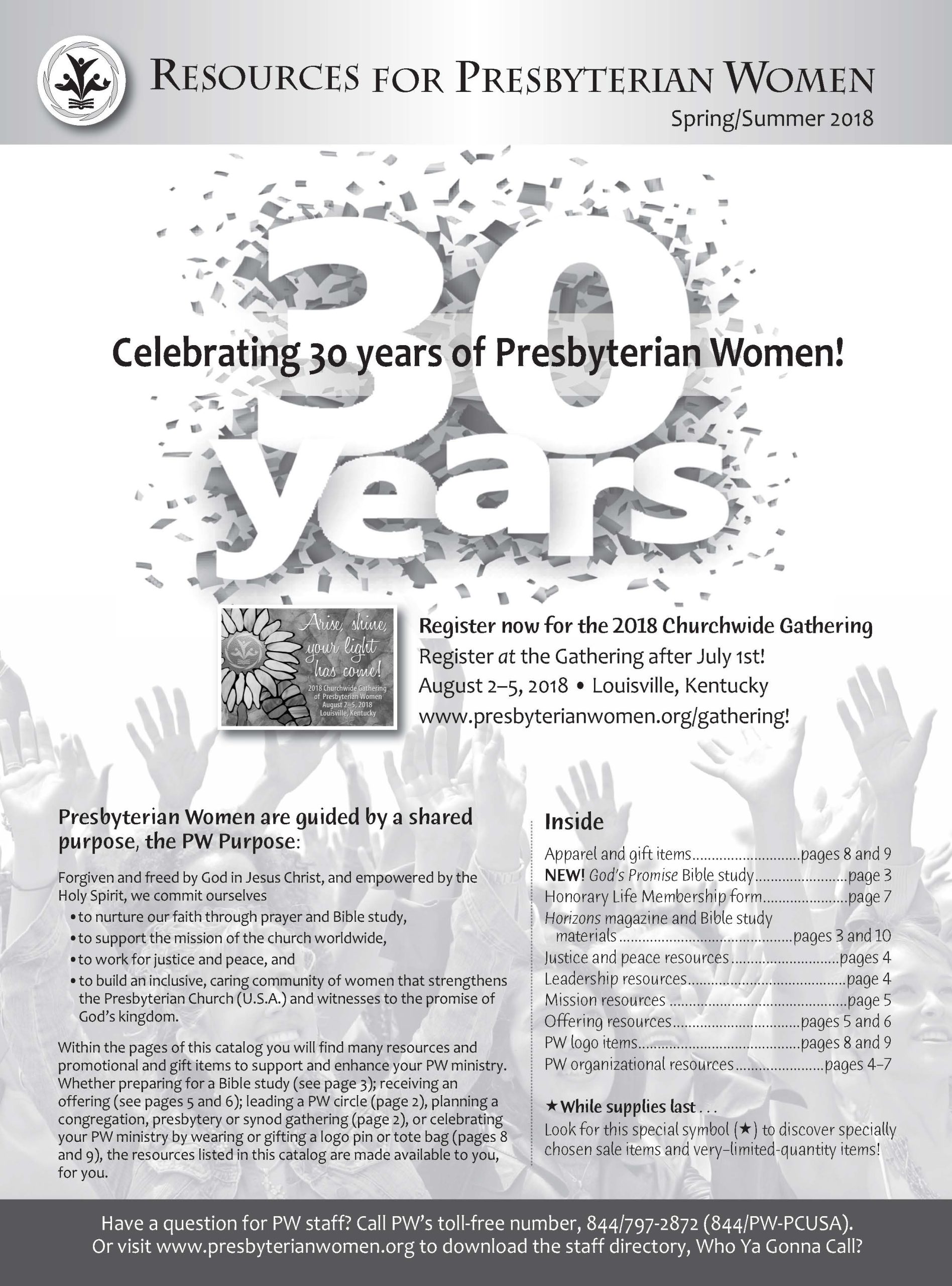 PWR18001 2018 PW Resource Catalog image Presbyterian Women
