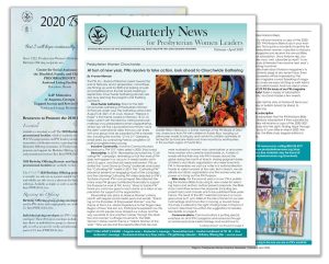 pages of newsletter fanned