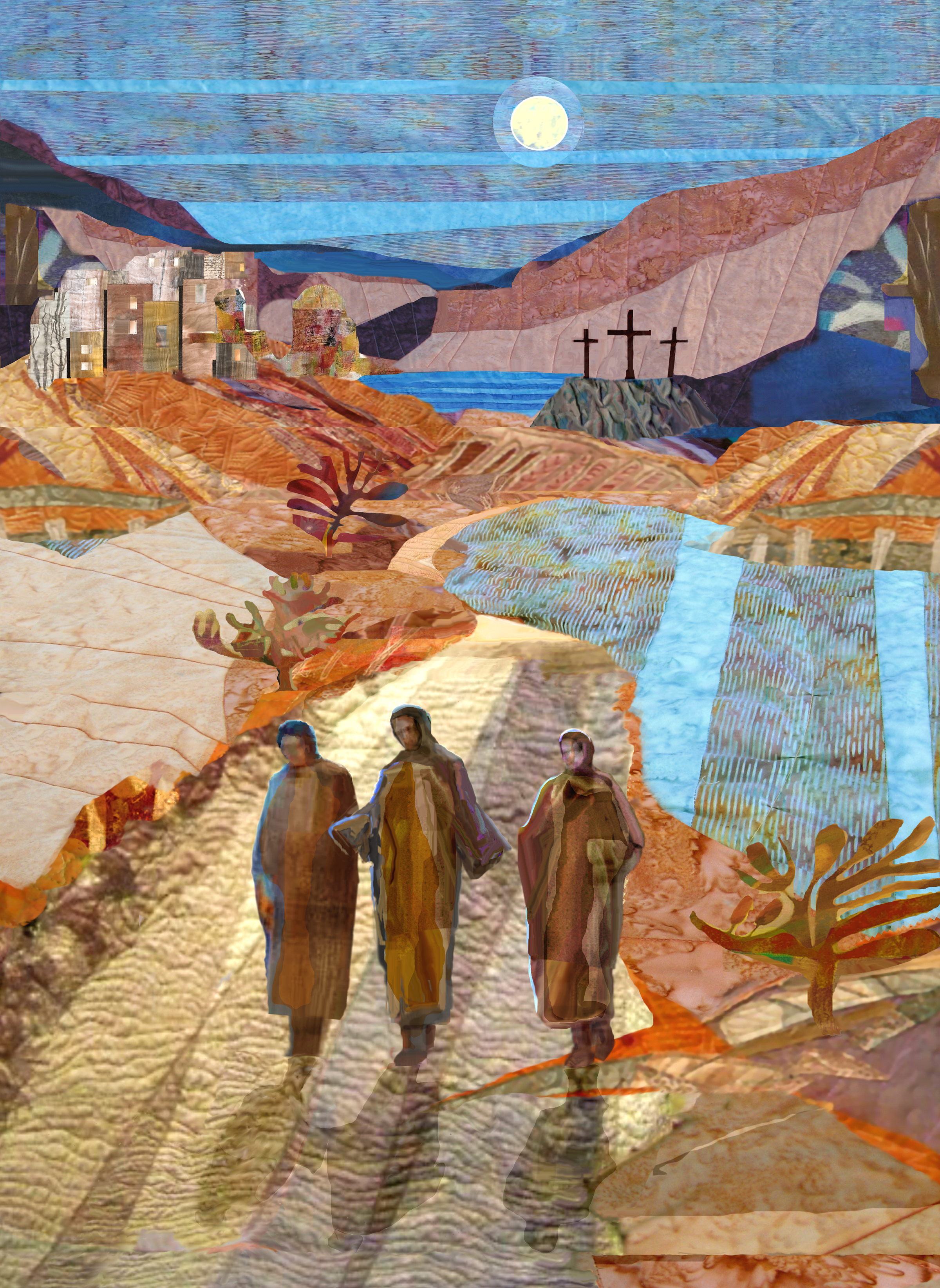 Lesson 9 Artwork: "Road to Emmaus" by Michael Torevell