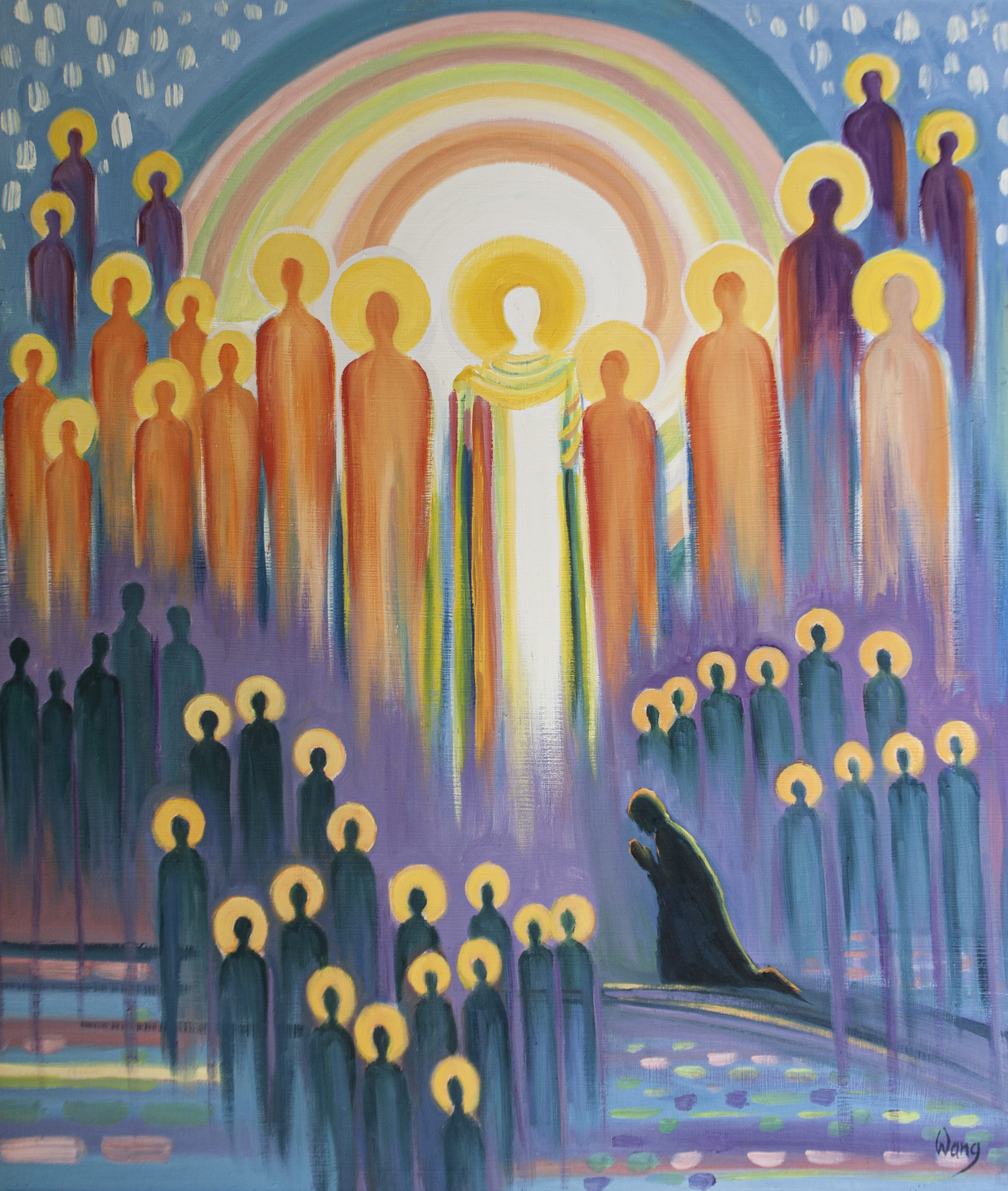 Lesson 6 Artwork: When We Pray At Mass We Are United With Christ In Glory by Elizabeth Wang